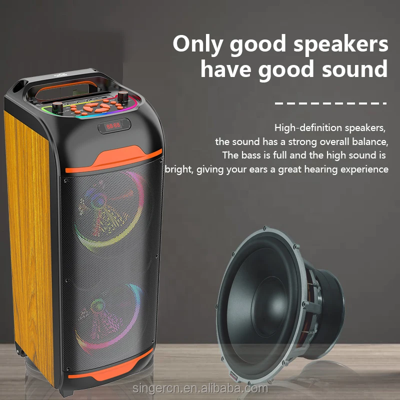 ZQS8248 Portable Bluetooth Speaker - Perfect for Parties