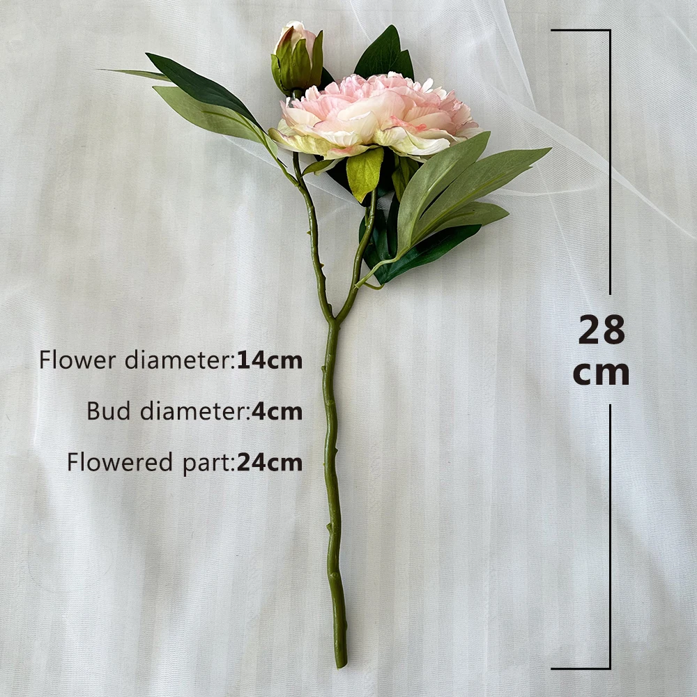 product qyy xiang 2 head rich peony  wedding decoration artificial flowers latex peonies peony for christmas graduation-50