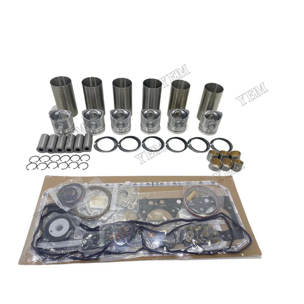 6D107 Overhaul Kit With Gasket Set Fits for Komatsu Universal Engine Parts 6