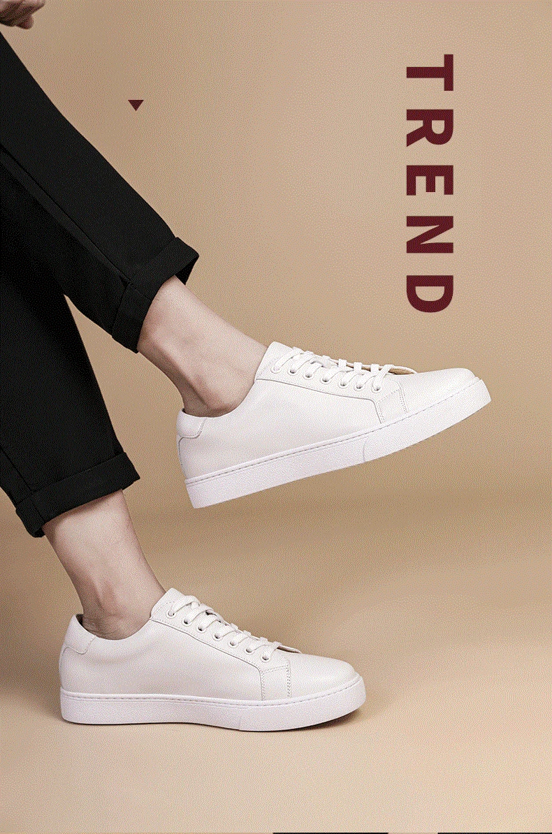 Custom Sneakers British Style Men's Designer White Casual Sneakers Men