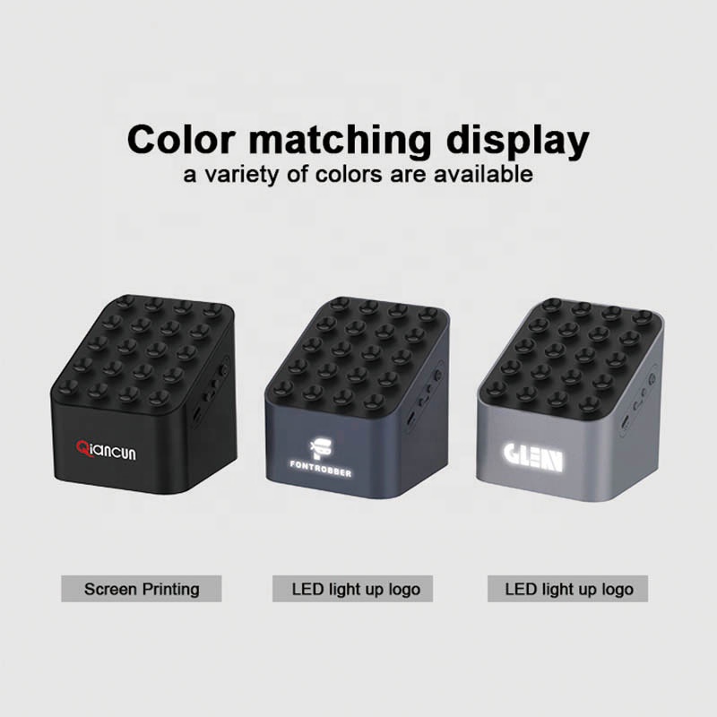 BT-125L Новое поступление 5 Вт с присоской светодиодный светящийся спикер Беспроводное зарядное устройство