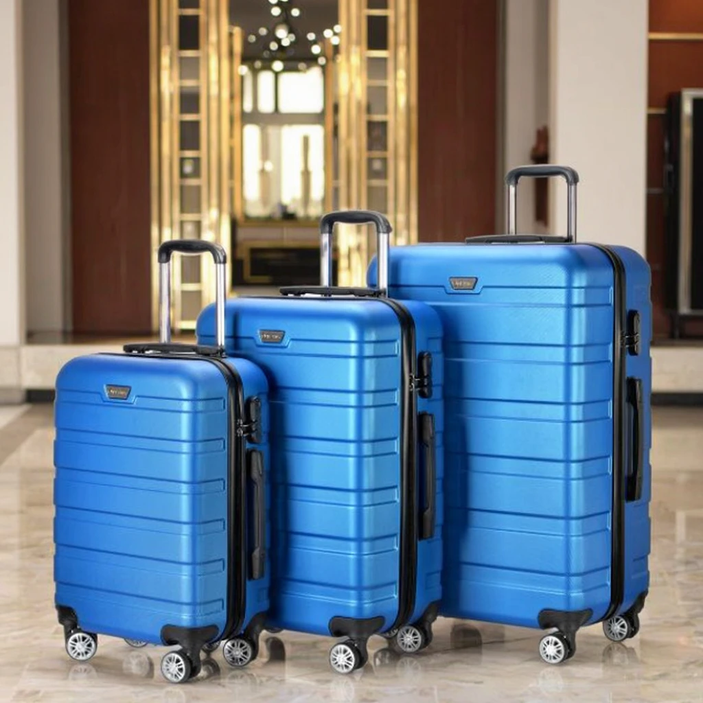 Coppia Trolley 20" Gmv Valigia Rigida Bagaglio A Mano Tessuto. Rosso - Foto 5