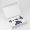 Set di giada con macchie blu