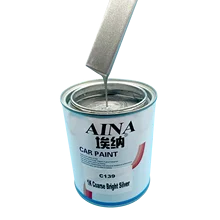C139 1K  Coarse Bright Silver  Car Paint Strong Metallic Feel High Covering Power Spray Application Liquid Coating for Car