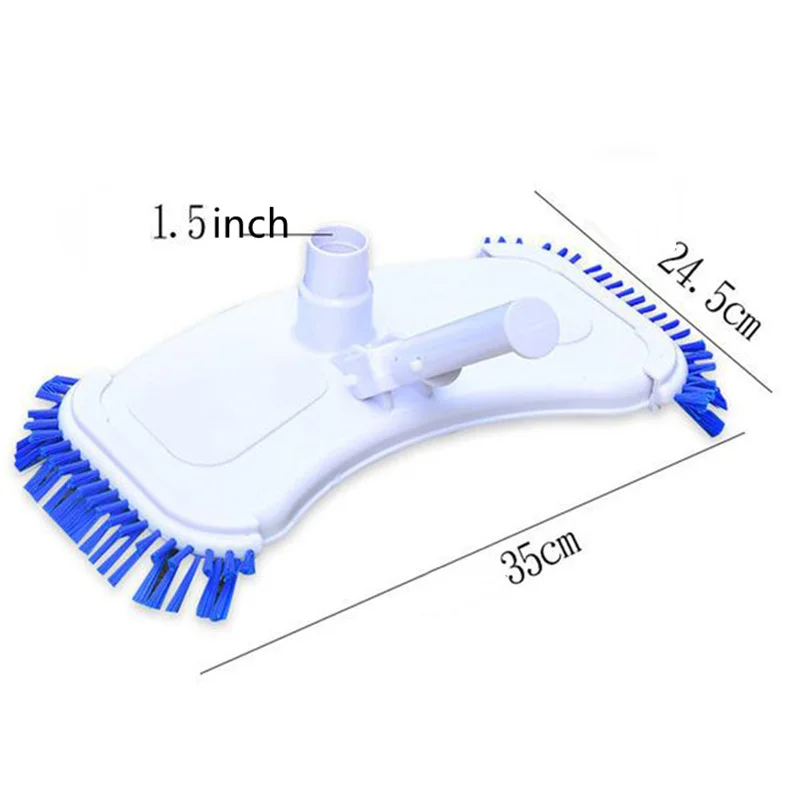 Уличная щетка для очистки бассейна, пола, ванной, душа, инструменты, прочный изогнутый пылесос, всасывающая головка