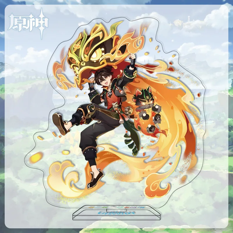 Genshin 100 Style New Character Baizhu Mika Acrylic Stand Anime