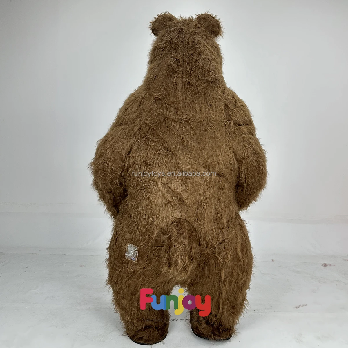 Disfraz De Oso Pardo Para Adulto – Mono Enterizo Con Capucha Y Cola Para Carnaval Y Halloween
