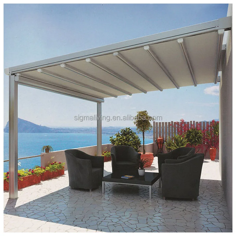 High grade outdoor awning garden park canopy electric ceiling