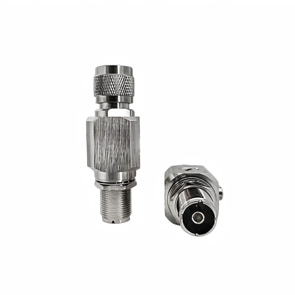 product factory supply uhf lightning arrester high performance uhf male to uhf female lightning arrester-1
