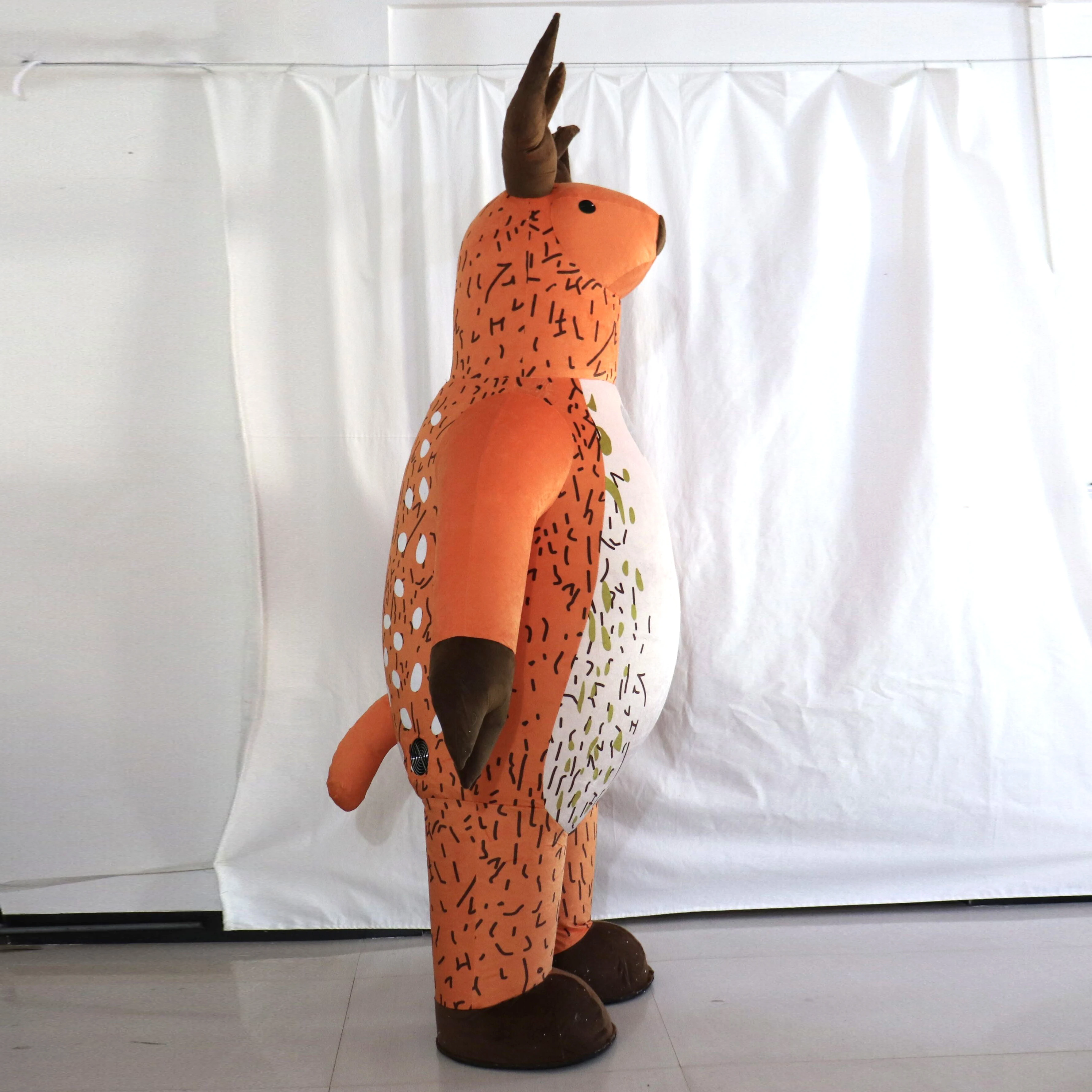 Customized Unisex Adult Inflatable Christmas Reindeer Mascot