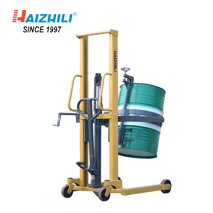 2024 Good Quality Manual Drum Lifter Hydraulic Manual Drum Truck Hand
