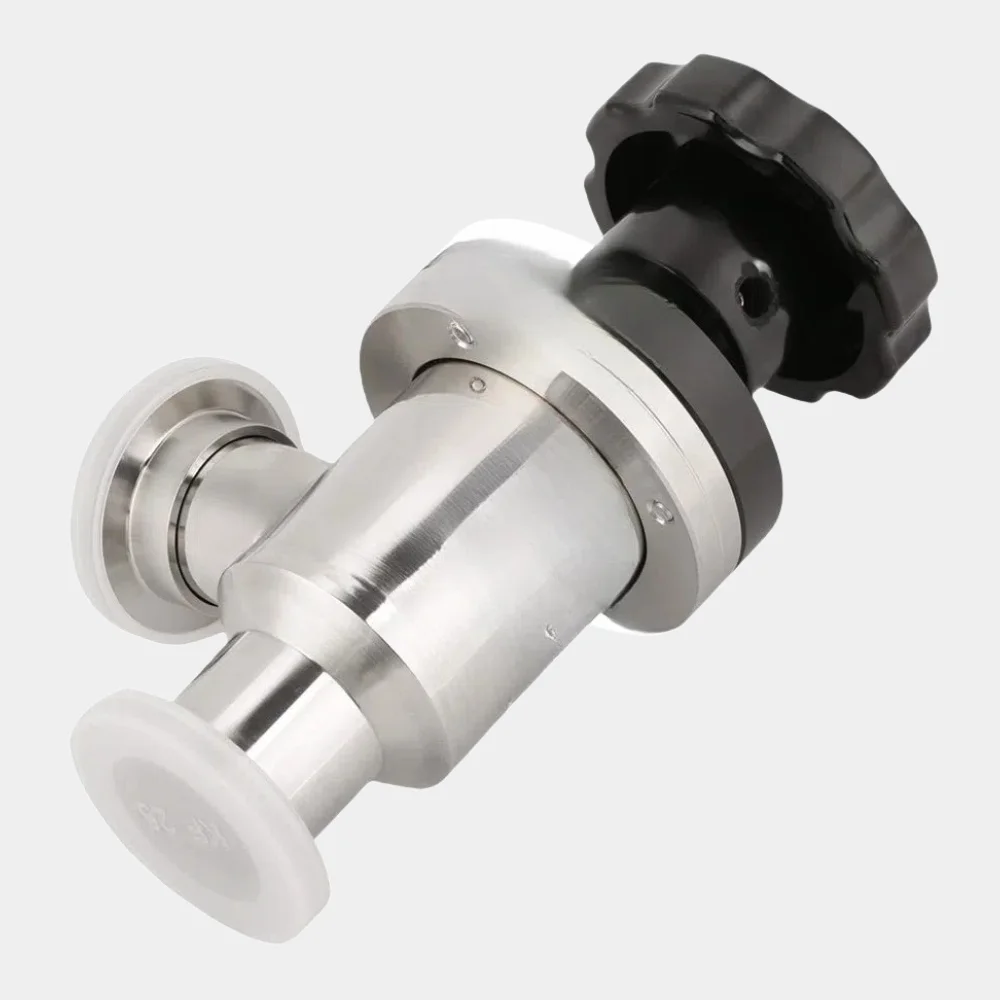 Air Admittance Isolation Valve KF25 304 Bellow High Vacuum Manual Right Angle Corrugated Tube Gas High Temperature