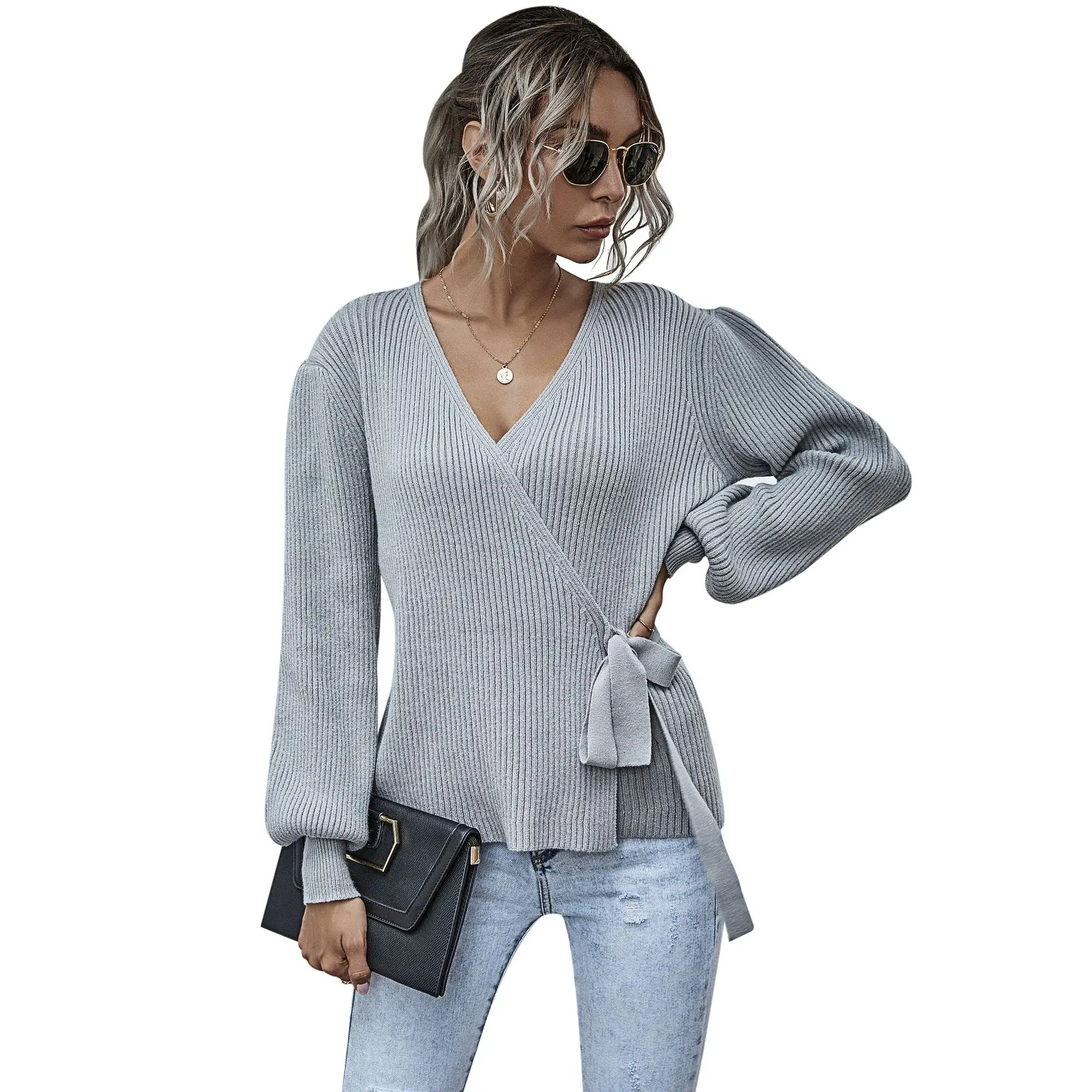 Buy Cross Wrap Chest Sweater Women's 