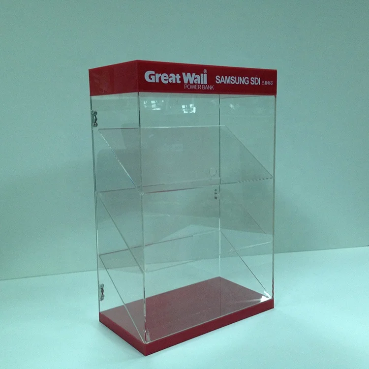 Rotating Jewelry Display Case with 4 Shelves Locking Jewelry Case | Acrylic Collectible Display Spinner