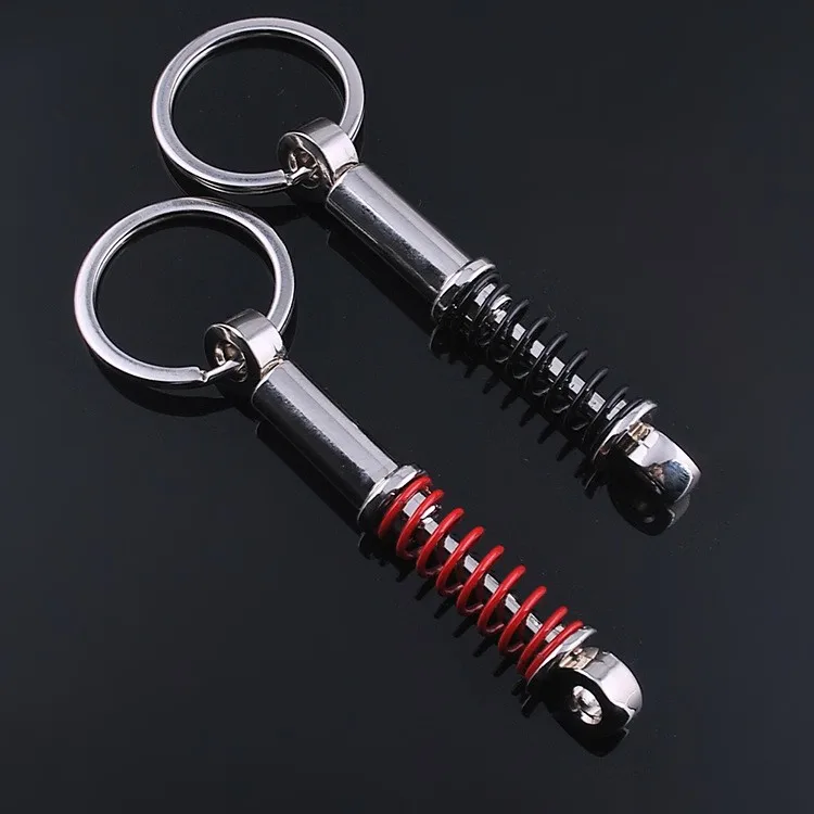 Creative Metal Shock Absorber Keychain for Car Modification Personalized Auto Parts Gift
