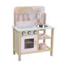 Toy Wooden Toys Kids Wooden Toy Kitchen WHolesale Pretend Play Girl Hobbies Pink Kitchen Toy Cooking Wooden Wood Set Toys For Kids For 6 Years Old