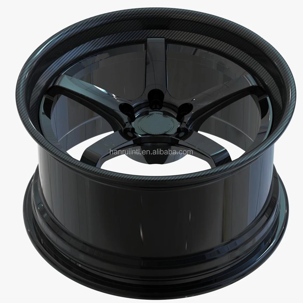 Carbon Fiber Concave 2pc Wheels Carbon Fibre Wheel Hub 5x114.3