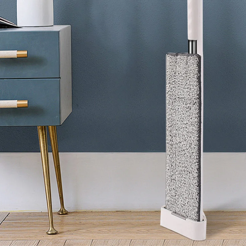 Новинка, оптовая продажа, плоская Швабра из сверхтонкого волокна для ручной уборки, Влажная и сухая Швабра двойного назначения, для ленивых, не требующая мытья