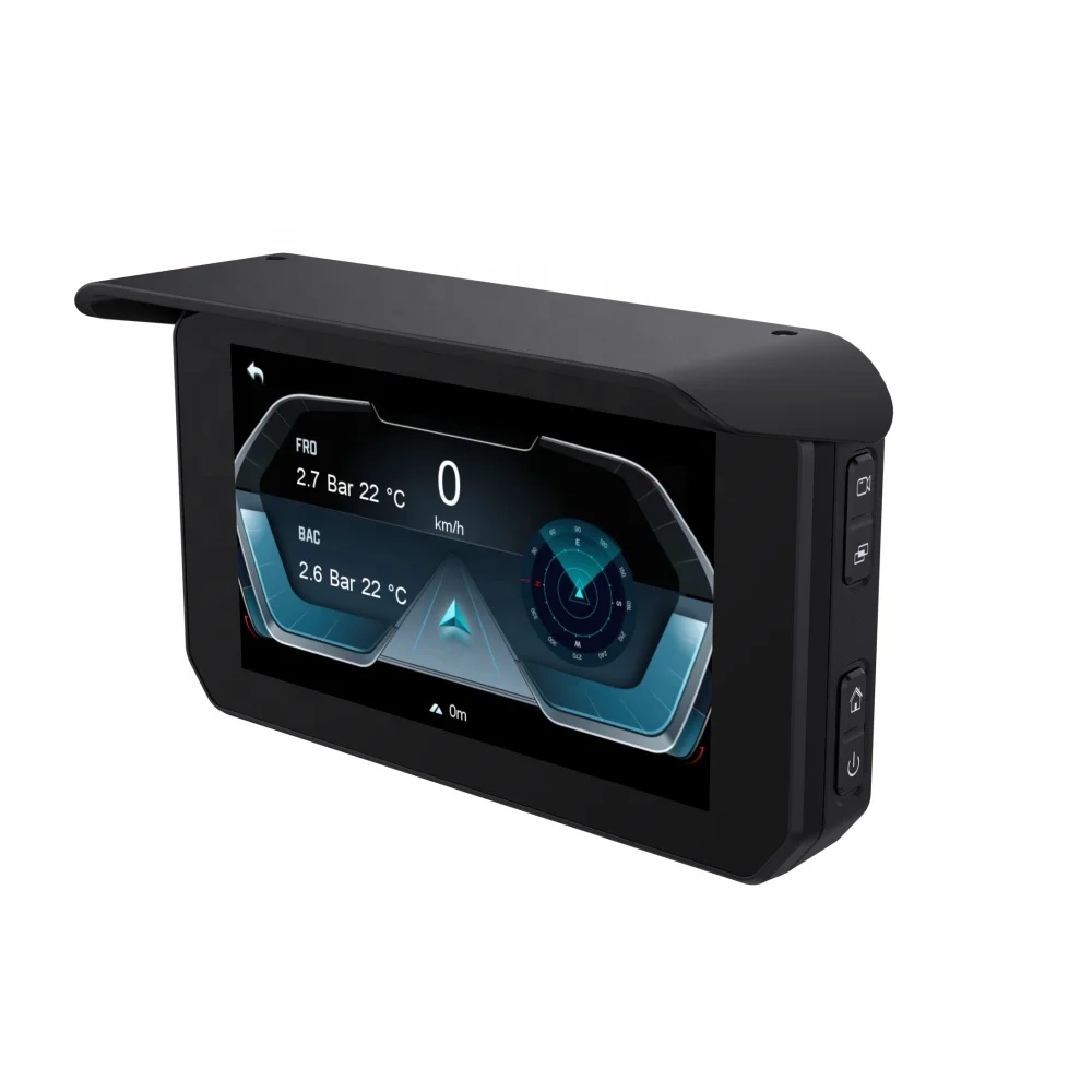 TIYPEOR Navigation Motorcycle Waterproof Apple Carplay Display Screen Portable Motorcycle Wireless Android Auto Monitor
