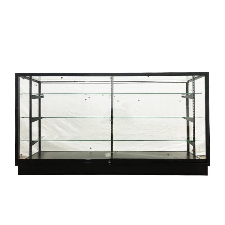 New  Design Full Vision Wooden Cheap  Display  Glass showcase / Store Fixture