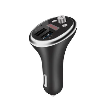 5.0 FM Transmitter Wireless Handsfree Audio Receiver Auto MP3 Player Dual USB Fast Charger Car Accessories Car Player