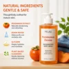 Gel de baño con taninos de caqui naranja