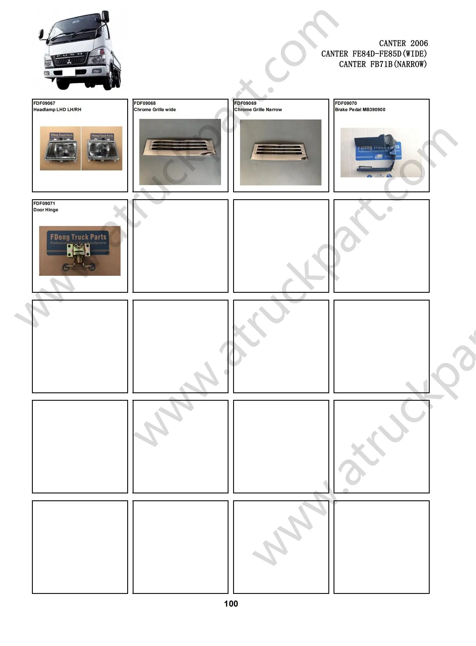 Chrome Wiper Panel for Fuso Canter 2006 - OEM Quality