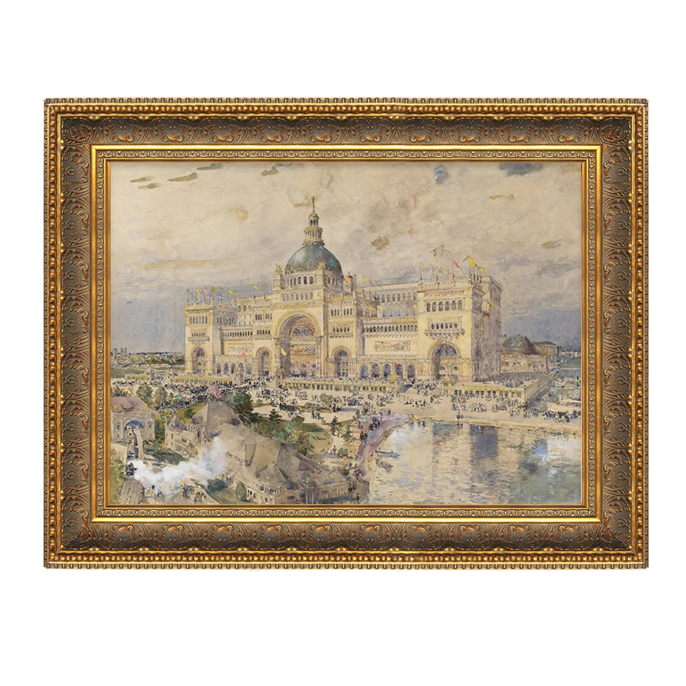 Custom Antique Classic Wooden Picture Frames in Gold - Vintage A2 A3 A4 ...