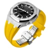 Silver Case Yellow Band
