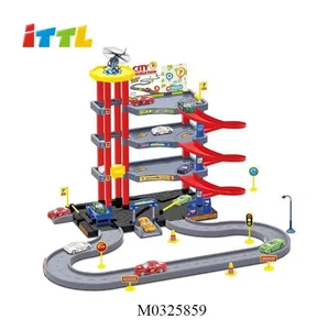 Car Toy Parking Garage Toy Car Parking Set Interactive Plastic Kids Amusement Park Toys