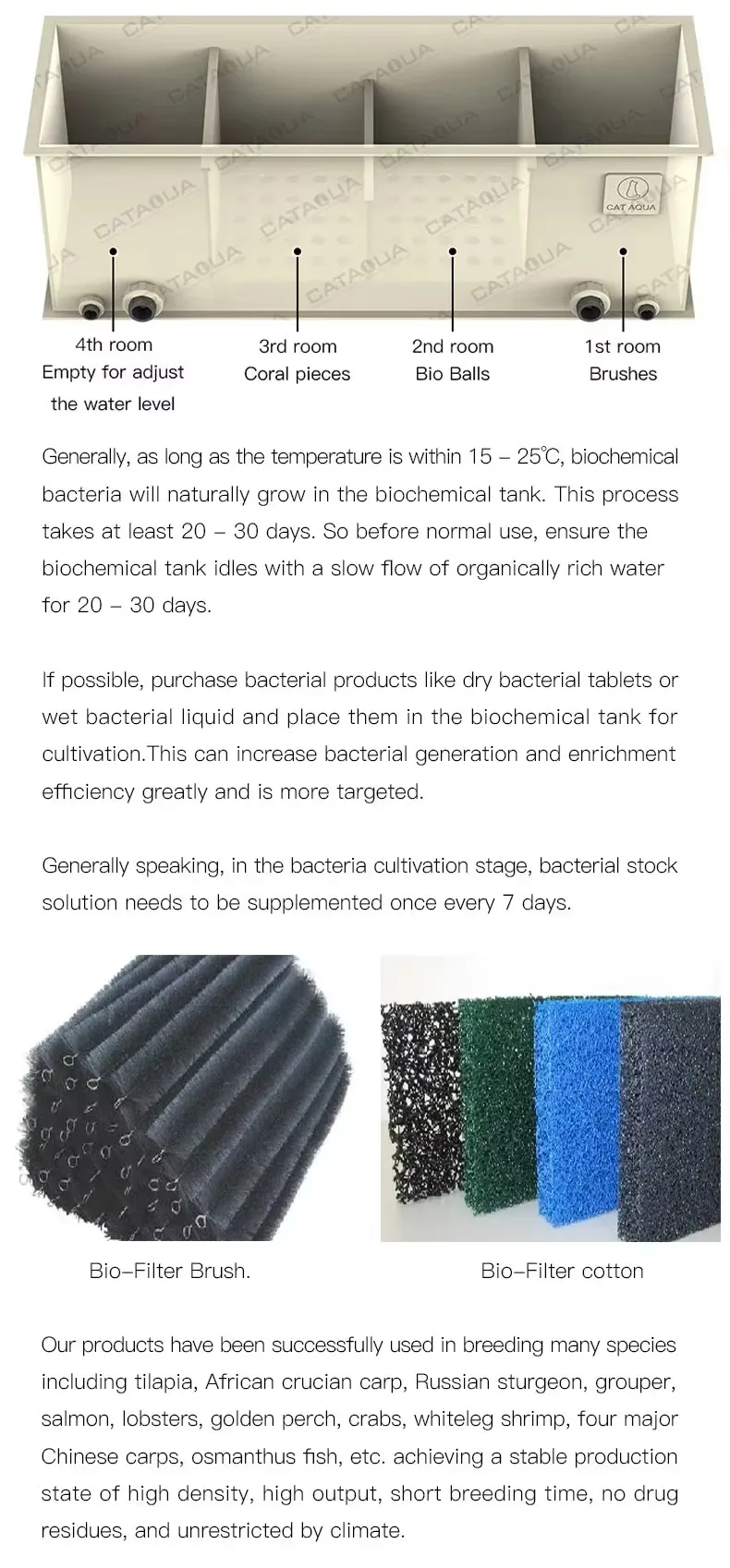CATAQUA Bio Filter Tank - Efficient Aquaculture Solutions