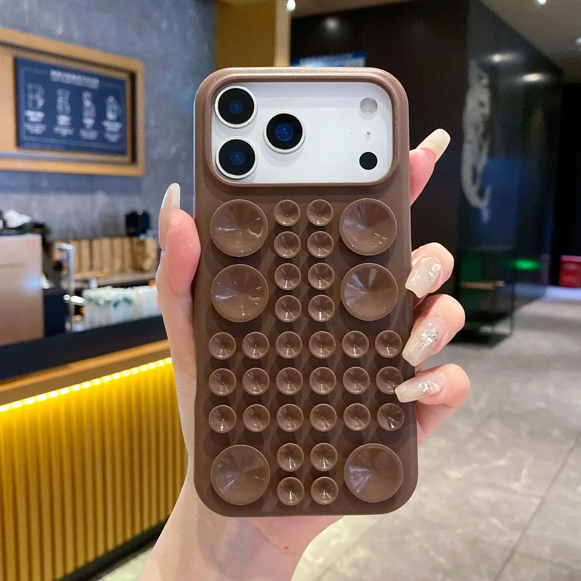 product suction cup silicone protective case for iphone 17 soft rubber phone case for 16promax  for17air-2