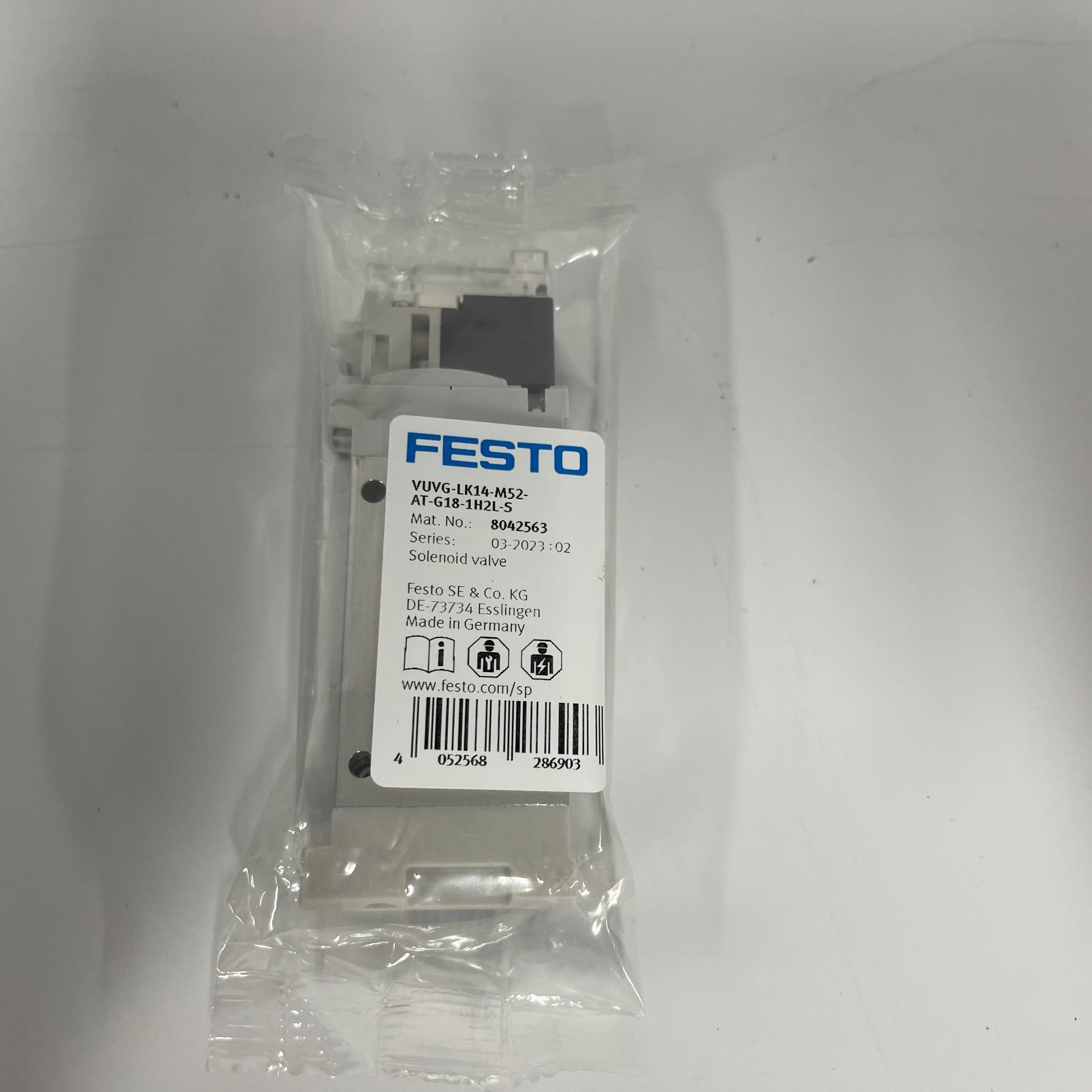 Festo Solenoid Valve VUVG-LK14-M52-AT-G18-1H2L-S