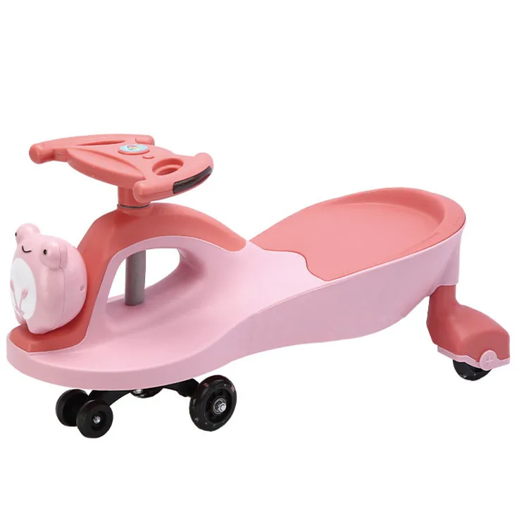 Kids' Swing Car Toys Ride  Twist Magic Plasma PU Flashing Wheels Baby Balance Bike Ride on Car Scooter Wiggle Car