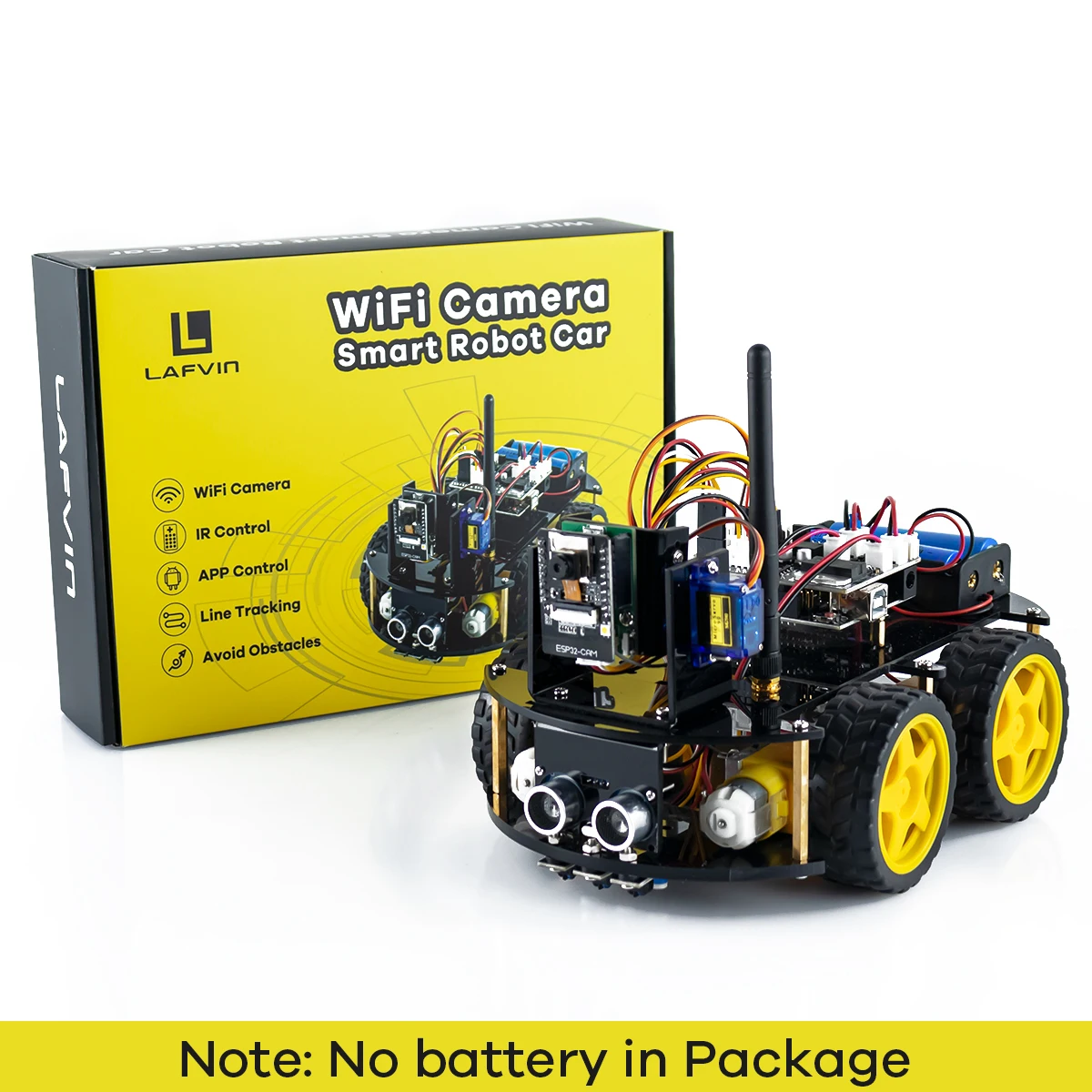 LAFVIN Esp32-Cam Project Smart Robot Car Kit - Educational Toy