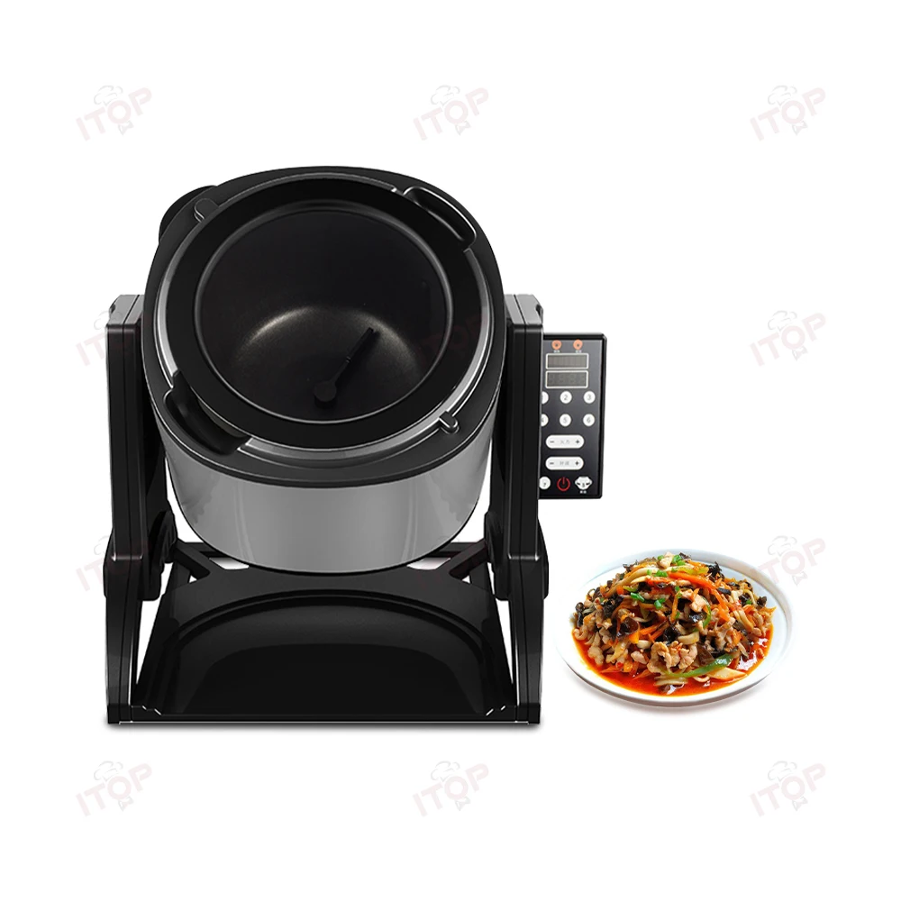 Commercial Intelligent Electric Automatic Cooking Machine Food Stir Fry Wok Robot Stir Cooker Fried Rice Cooking Machine 220v