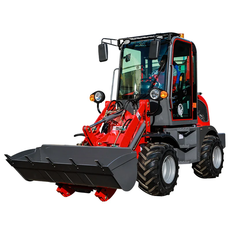 Factory Direct 1.2 Ton Wheel Loader Hoflader K Loader Radlader Front Loader with Engine Motor Pump Gearbox for Farm Work