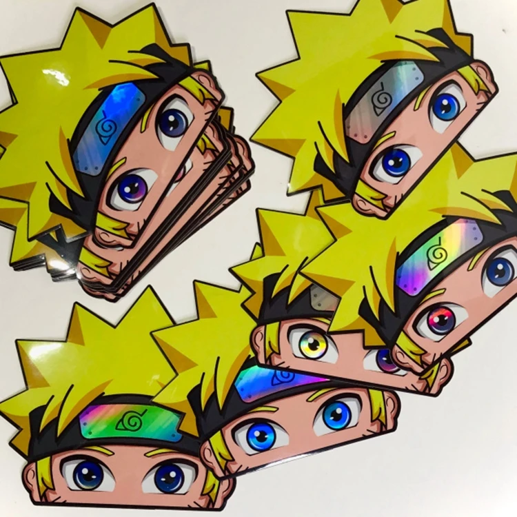 Kakashi Naruto Vinyl Decal Peeker Sticker Vinyl Decal Laptop Window Peeker Decal Anime Hokage