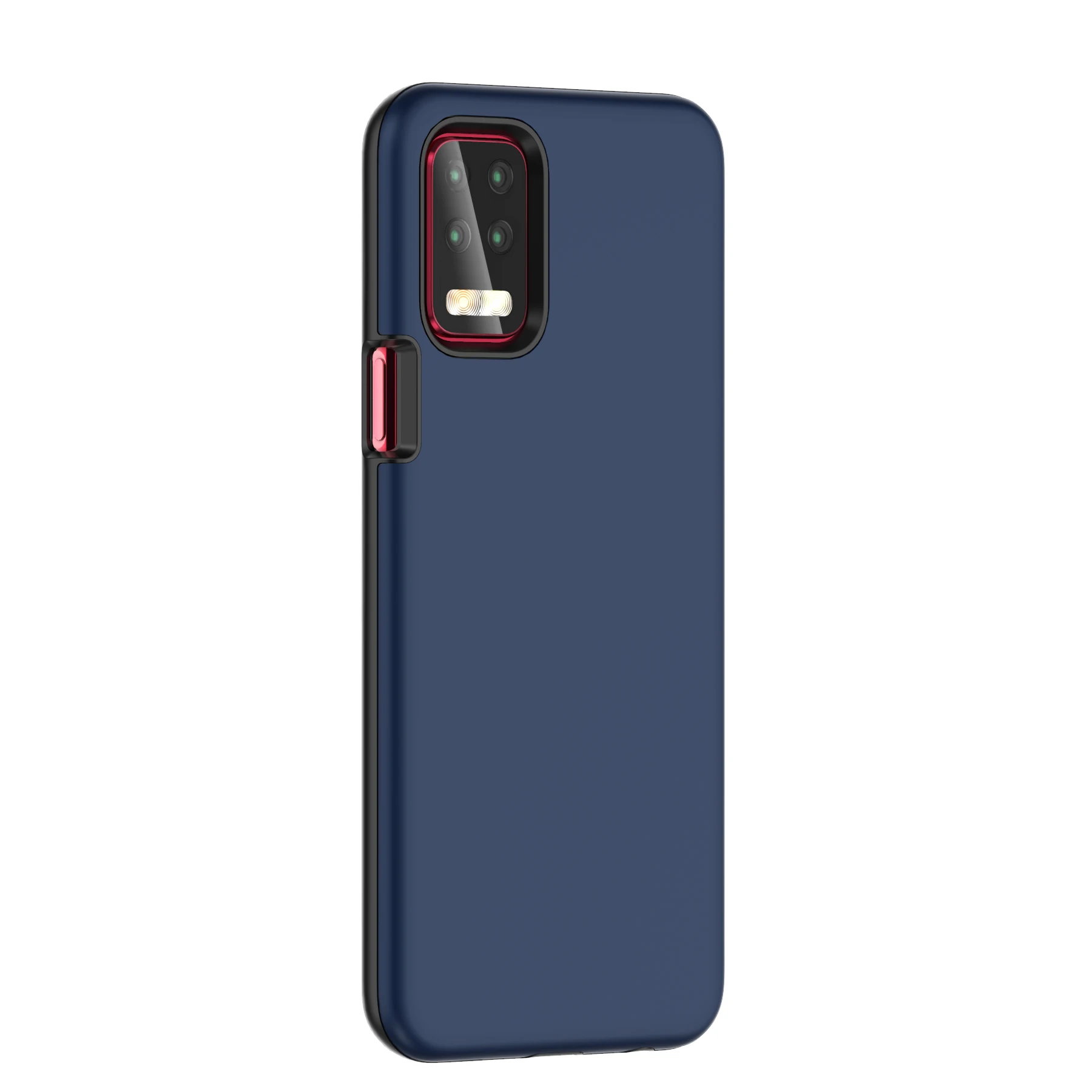 CRABOT Cover LG K52 Custodia Cover Prova di Polvere Antiurto Incorporato Proteggi Schermo Completamente Sigillato Corpo Copertura Anteriore e Posteriore - Blu