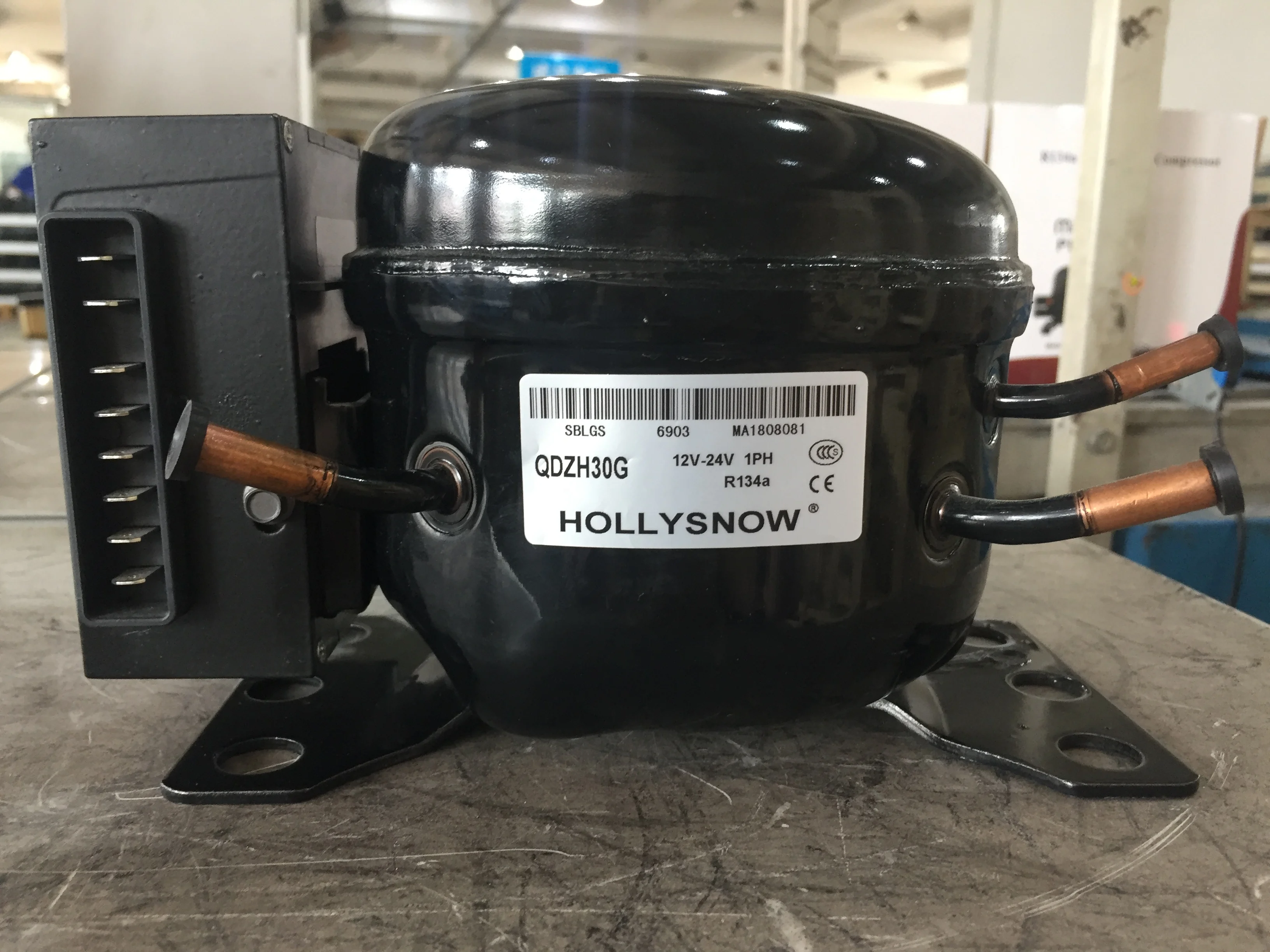 1/4HP QD52H LBP R134a Refrigeration Compressor for Heat Exchange & Refrigeration Systems Factory Made Directly