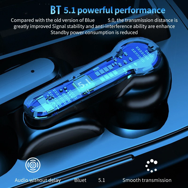 M19 Tws Touch Control Wireless Earphones Custom Logo Headphone Headset ...