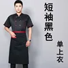 Short-sleeved pockets with stripes, black