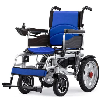 2024 Stainless Steel Electric Wheelchair Manual Folding Power  Wheelchair Disabled Elderly Mobility Wheelchair