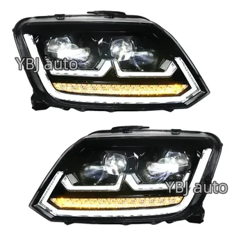 YBJ car accessories For VW Volkswagen Amarok Front Headlamp Projector Len 2008-2024 Upgrade high end DRL LED headlight Assembly