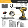Modelo de impacto, 1 batería y 1 cargador + kit de 23 piezas