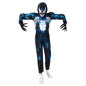 Halloween Horror Drag Party Costumes Kids Venom Cosplay Bodysuit Superhero Cosplay Costumes
