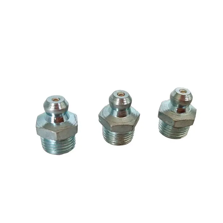 1/8"-27 Grease Fitting with Ball Check,high Pressure Carbon Steel Grease Gun Nipple Fitting