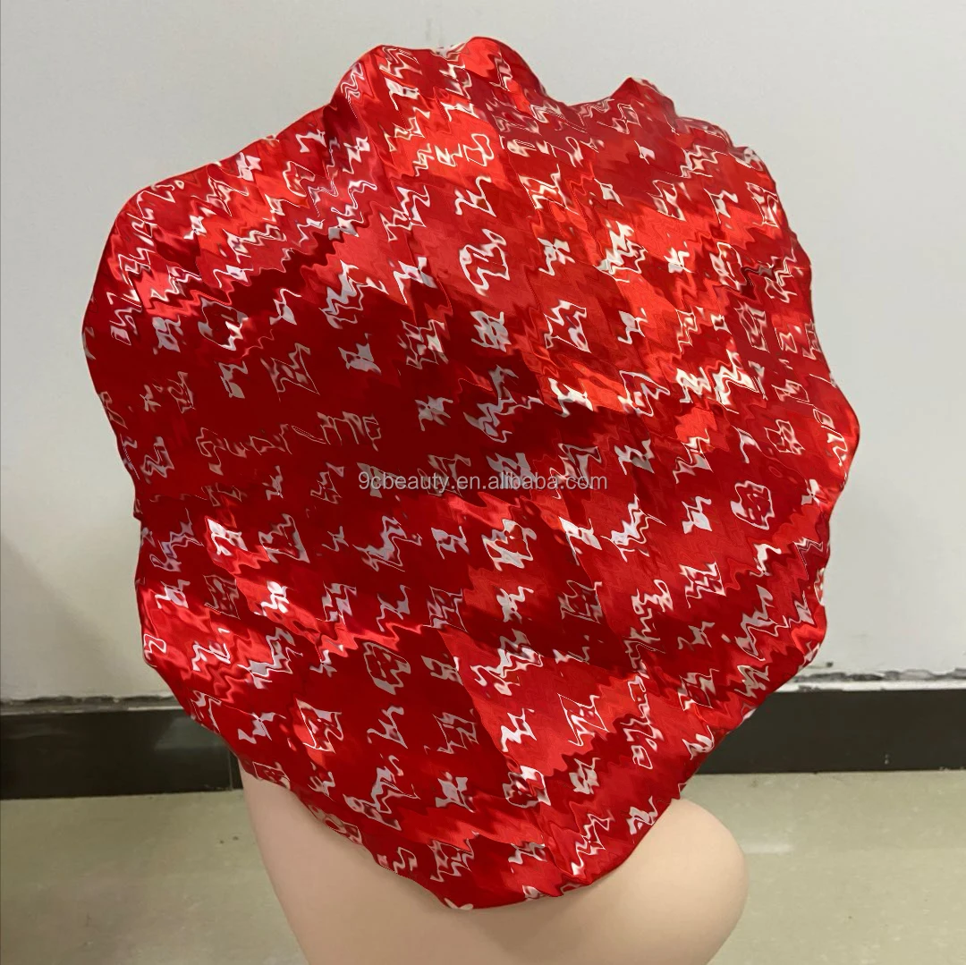 Newest Design 100 Luxury Patterns Premium Silk Designer Bonnets Women Wholesale