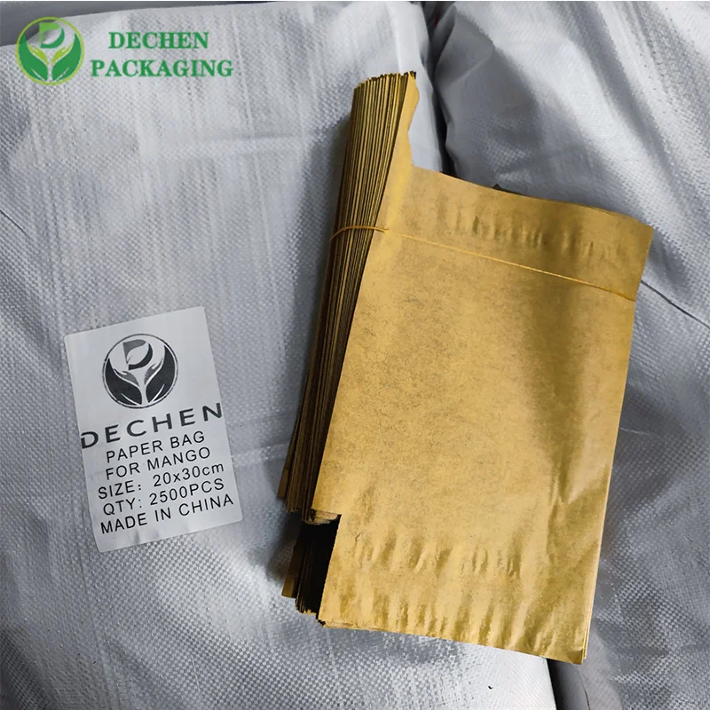 Mango Fruit Cover Mango Pear Growing Protection Bag Agriculture Wax Coated Paper Sac De Fruit Flexo Printing