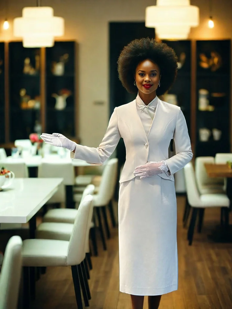 Chinese Style Office Reception Work Woman Hotel Uniforms for Spring Collection Front Desk Tea Artist Beauty Salon Suits
